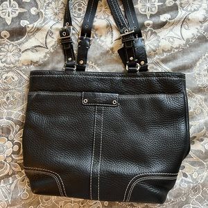 Coach purse leather